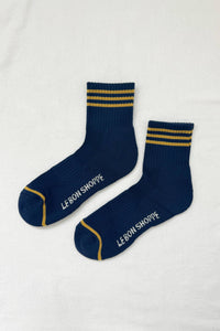 Le Bon Shoppe Girlfriend Socks - Navy