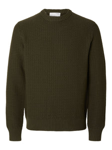 Selected Homme Textured Cotton Sweater
