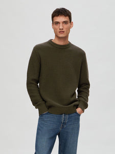 Selected Homme Textured Cotton Sweater
