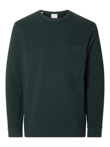 Selected Homme Colin Long Sleeve Tee Green