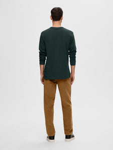 Selected Homme Colin Long Sleeve Tee Green