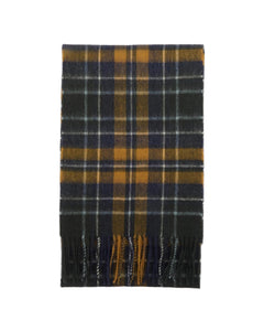 Barbour New Check Tartan Scarf Forest/Bronze