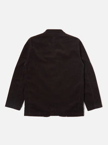 Universal Works Three Button Jacket In Licorice Cord