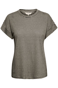 Part Two Emelie T-Shirt in Black Stripe