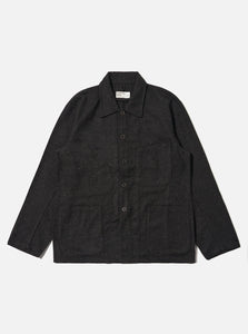 Universal Works Black Salt N Pepper Tweed Station Jacket