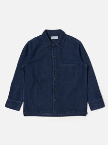 Universal Works Indigo Work Denim Fatigue Shirt