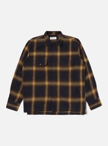 Universal Works Navy Canyon Check Utility Shirt