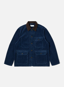 Indigo Recycled Cord Utility Jacket