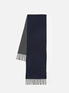 Universal Works Navy/Mid Grey Double Sided Scarf 