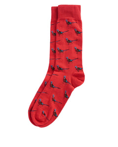 Barbour Mavin Pheasant Socks Red
