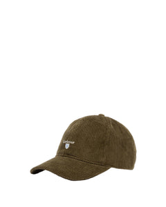 Barbour Preston Cord Cap Olive