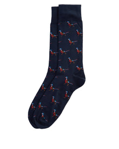 Barbour Mavin Pheasant Socks Navy