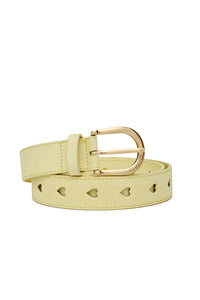 Fabienne Chapot Cut It Out Heart Belt - Lime Light