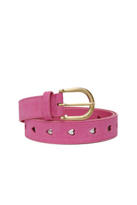 Fabienne Chapot Cut It Out Heart Belt - Pink Candy