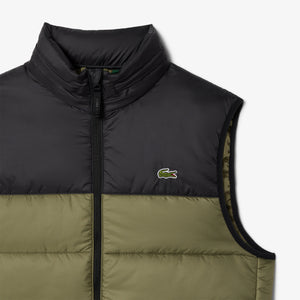 Lacoste Water Repellent Gilet Khaki