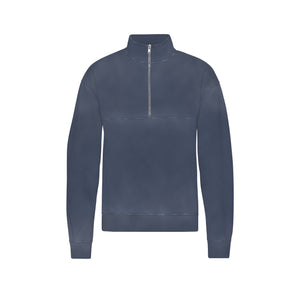 Colorful Standard Mens Organic Quater Zip Sweat Neptune blue CS1014