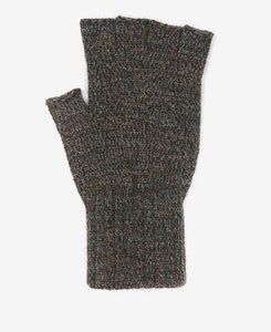 Barbour Mens Wool Fingerless Gloves Olive