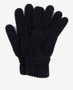Barbour Mens Lambswool Gloves Black