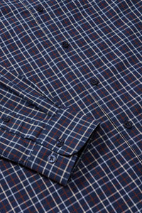 R M Williams Classic Check Shirt Blue SH201PSNK01