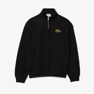 Lacoste Half Zip Cotton Sweatshirt Black SH2748 00 Real Clothing Southwell