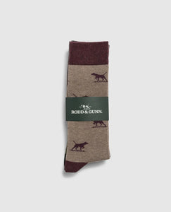 Rodd & Gunn Dogs A Plenty Three Pack Socks Earth Multi