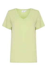 Saint Tropez Adelia V-Neck T-Shirt - Seedling