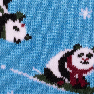 Swole Panda Skiing Panda Sock Box