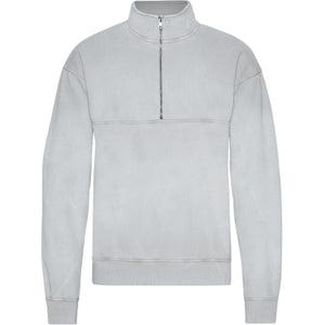 Colorful Standard Organic Cotton Half Zip Sweatshirt Faded Grey