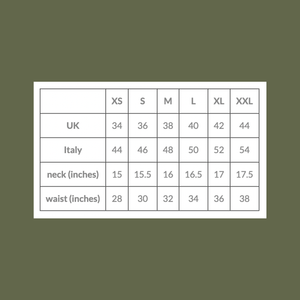 Size Guide Real Clothing Southwell