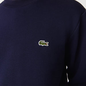 Lacoste Men's Organic Brushed Cotton Jogger Sweatshirt Navy