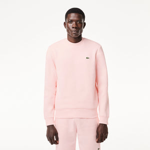 Lacoste Men's Organic Brushed Cotton Jogger Sweatshirt Flamingo
